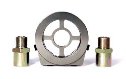 BLOX Racing Silver Oil Filter Block Adapter