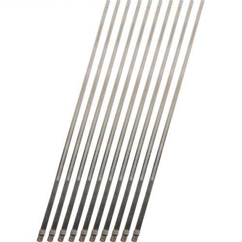 7mm x 20 Pack of 10 Design Engineering 010210 Stainless Steel Positive Locking Ties for High Heat Applications 
