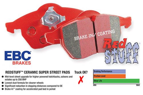 EBC GreenStuff Front Brake Pads For Honda Civic 1.8 VTi VTec MB6 (97-02) – DP2872