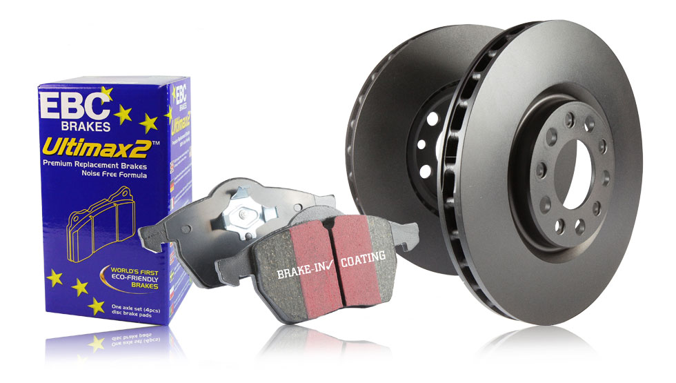 EBC 16-18 Civic / 03-11 Element Front Ultimax2 Brake Pads and RK Rotors