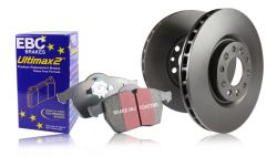 EBC 16-18 Civic / 03-11 Element Front Ultimax2 Brake Pads and RK Rotors