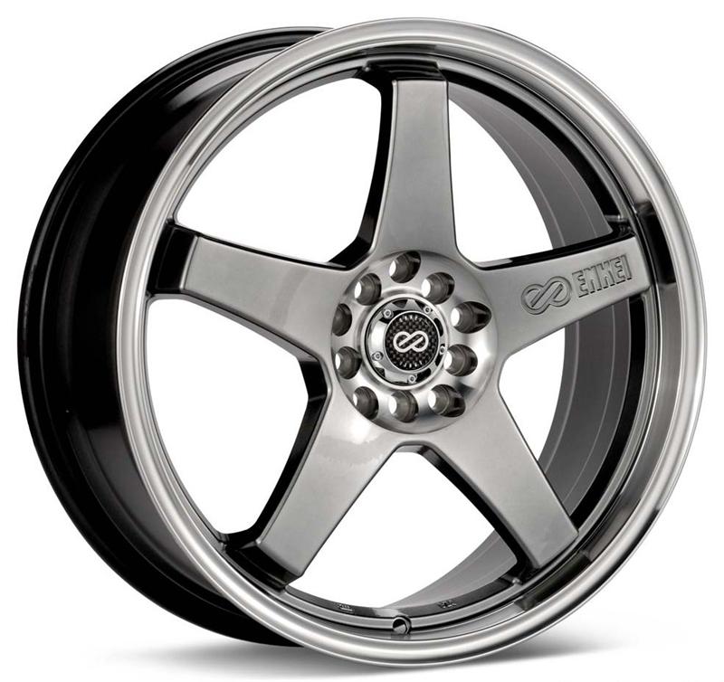 Enkei EV5 Hyper Black Wheel: 17x7 4x100/114.3 45mm Offset 72.6