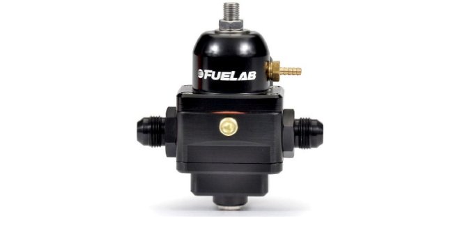 Fuelab Black -8AN Electronic Adjustable In-Line Fuel Pressure Regulator, Adjustable