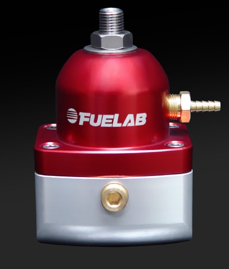 Fuelab Red EFI Adjustable Mini Fuel Pressure Regulator