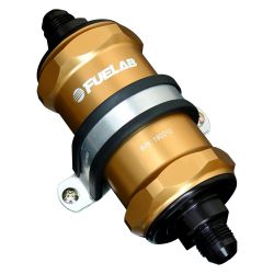 Fuelab Gold -6AN In-Line Fuel Filter (6 Micron)