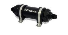 Fuelab Black -6AN In-Line Long Fuel Filter (40 Micron SS Element) Fuelab Black -6AN In-Line Long Fuel Filter (40 Micron SS Element)
