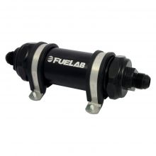 Fuelab Black -10AN In-Line Long Fuel Filter (75 Micron SS Element)