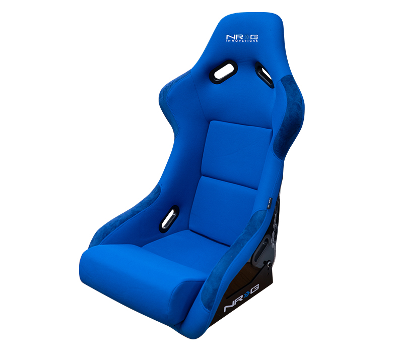 NRG FRP Blue Cloth Large Bucket Seat