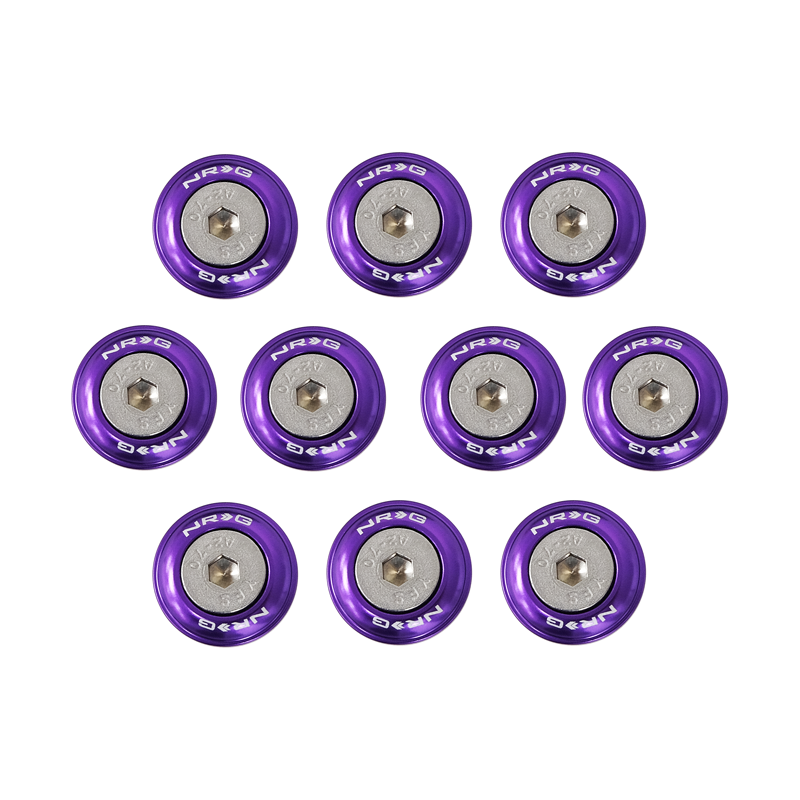 NRG Purple Fender Washer Kit for Plastic