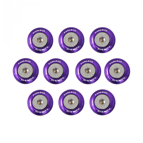NRG Purple Fender Washer Kit for Plastic | FW-100PP | K Series Parts