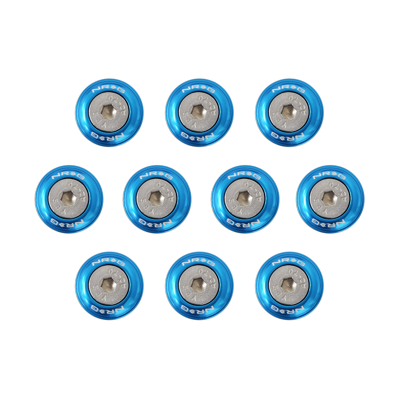 NRG Blue Fender Washer Kit for Metal