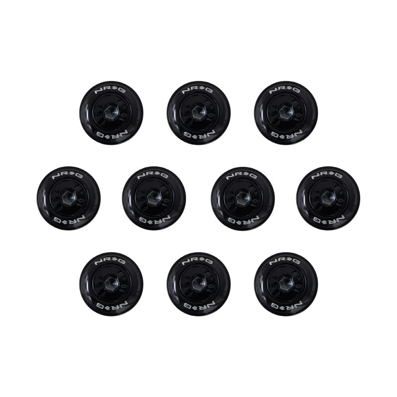 NRG Black Fender Washer Dress Up Kit Set of 10