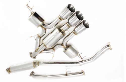 Greedy Universal 10158215 stainless-steel cat-back exhaust for the (FK8) Civic