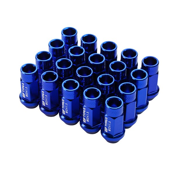 Godspeed Project Blue Type 3 50mm Lug Nuts 20 Piece Set M12 X 1.5