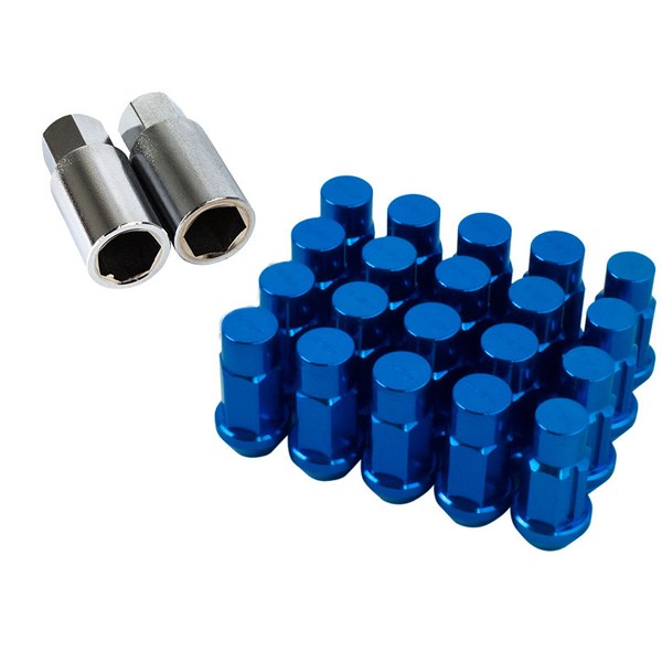 Godspeed Project Blue Type 4 50mm Lug Nuts 20 Piece Set M12 X 1.5