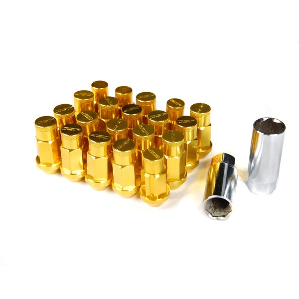 Godspeed Project Gold Type 4 50mm Lug Nuts 20 Piece Set M12 X 1.5