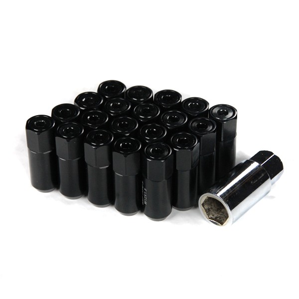 Godspeed Project Black Type 5 55mm Lug Nuts 20 Piece Set M12 X 1.5