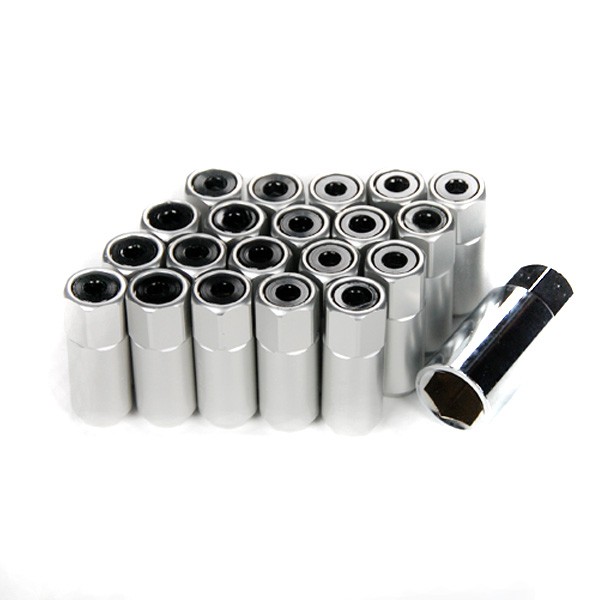 Godspeed Project Silver Type 5 55mm Lug Nuts 20 Piece Set M12 X 1.5