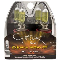 Hella Optilux XY Extreme Yellow H1 Bulbs (Pair)