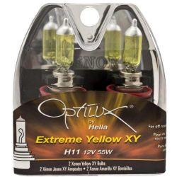 Hella Optilux XY Extreme Yellow H11 Bulbs (Pair)