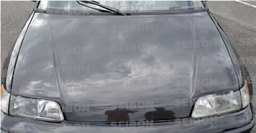 Seibon 88-91 Civic/CRX OEM-Style Carbon Fiber Hood | HD8891HDCRX Seibon 88-91 Civic/CRX OEM-Style Carbon Fiber Hood | HD8891HDCRX