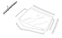 Honda 02-06 RSX Passenger Side Windshield Garnish