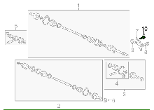 Honda 02-08 RSX/TSX/Civic SI OEM Half Shaft Flange Bolt