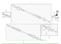 Honda 02-08 RSX/TSX/Civic SI OEM Half Shaft Flange Bolt