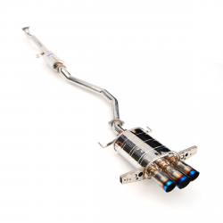 Invidia 17-21 Civic Hatchback Q300 Triple Titanium Tip Cat-Back Exhaust