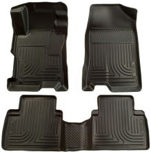 Husky 12-13 Civic Sedan Black WeatherBeater Front and Rear Floor Mats