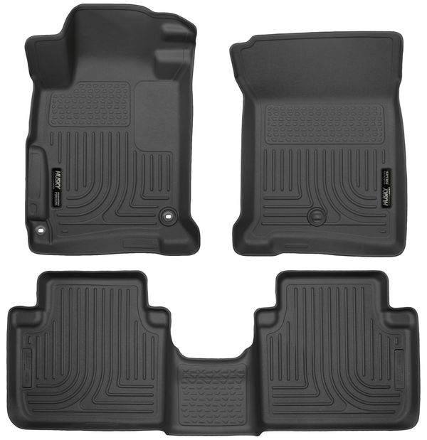 Husky 13-17 Accord Sedan WeatherBeater Black Front & Rear Floor Liners