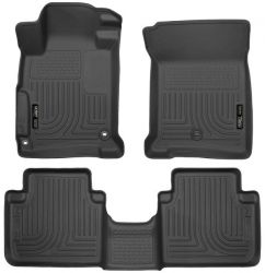 Husky 13-17 Accord Sedan WeatherBeater Black Front & Rear Floor Liners