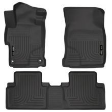 Husky 14-15 Civic Sedan Black WeatherBeater Front and Rear Floor Mats