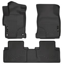 Husky 14-15 Civic Sedan Black WeatherBeater Front and Rear Floor Mats