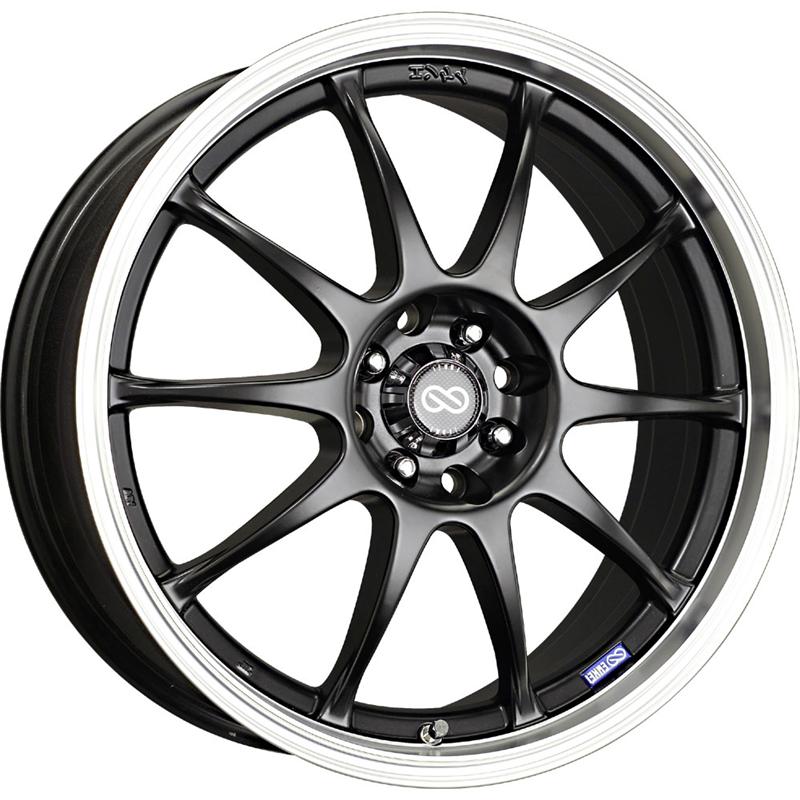Enkei J10 Black Wheel: 15x6.5 4x100/114.3 38mm Offset 72.62mm Bore