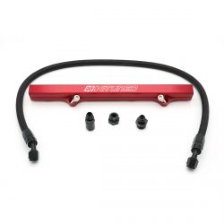 K-Tuned Red Fuel Rail Kit: Side Feed
