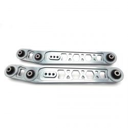 K-Tuned 96-00 Civic Silver Rear Lower Control Arms (Rubber Bushing)