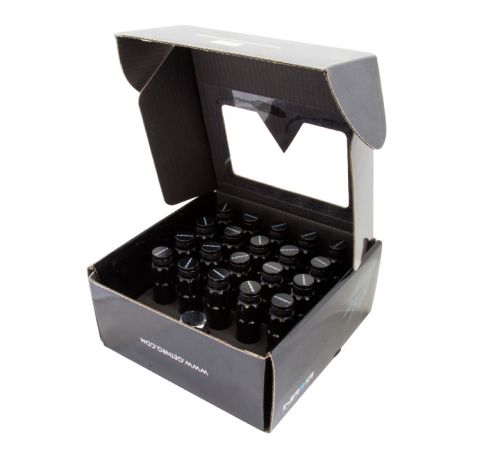 NRG Black 700 Series Steel Lug Nut: Set Of 21 M12 x 1.5 | LN