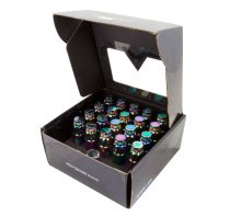 NRG Neochrome 700 Series Steel Lug Nuts: Set Of 21 M12 x 1.5 NRG Neochrome 700 Series Steel Lug Nuts: Set Of 21 M12 x 1.5