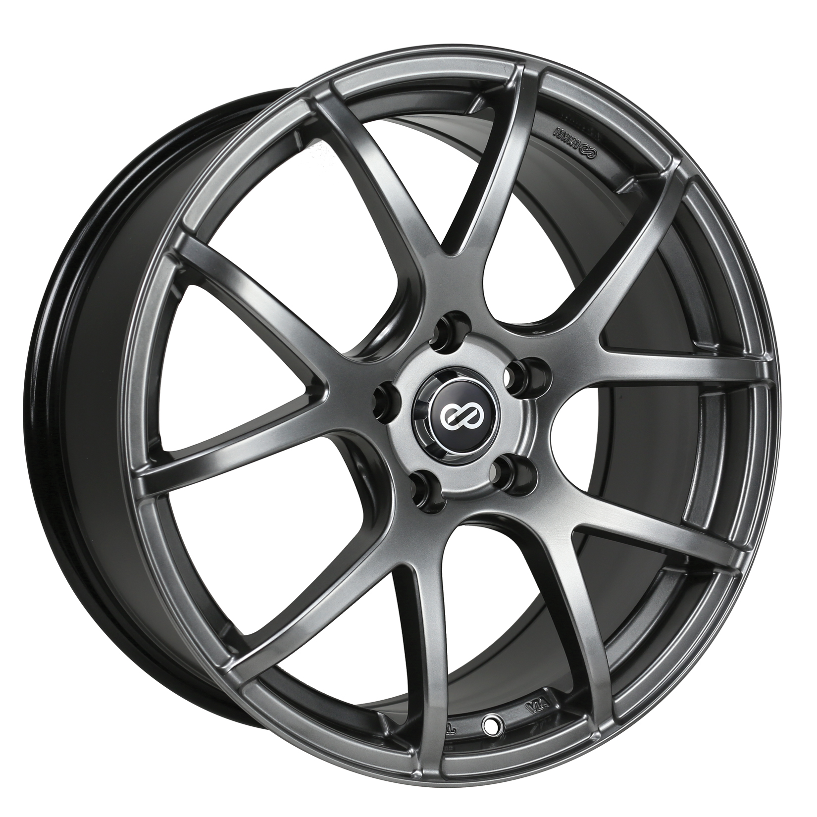Enkei M52 Hyper Black Wheel: 17x7.5 40mm Offset 5x114.3 72.6mm Bore