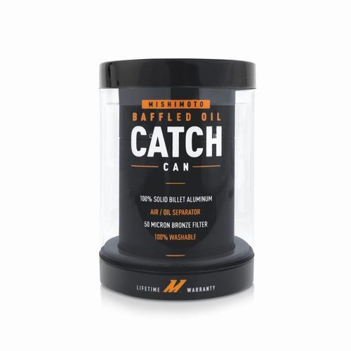Mishimoto Black 3 Port Compact Baffled Oil Catch Can | MMBCC-CBTHR