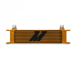 Mishimoto Universal 10 Row Oil Cooler -Gold