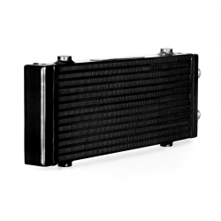 Mishimoto Black Dual Pass Bar Plate Oil Cooler: Medium