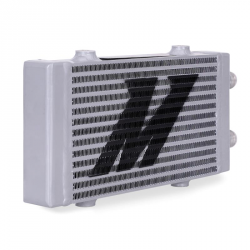 Mishimoto Silver Dual Pass Bar Plate Oil Cooler: Small