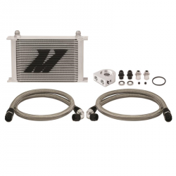 Mishimoto Thermostatic 25-Row Universal Silver Oil Cooler Kit