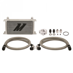 Mishimoto Thermostatic 19-Row Universal Silver Oil Cooler Kit