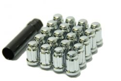 Muteki Chrome M12x1.5 Closed Ended Lug Nuts: 20 Pack
