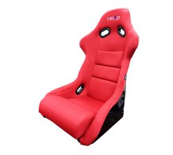 NRG Red Cloth Large Fiberglass Bucket Seat