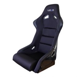 NRG Fiberglass and Leather Bolster Bucket Seat: Medium