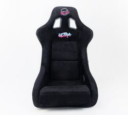 NRG ULTRA Black Alcantara Large Fiberglass Bucket Seat